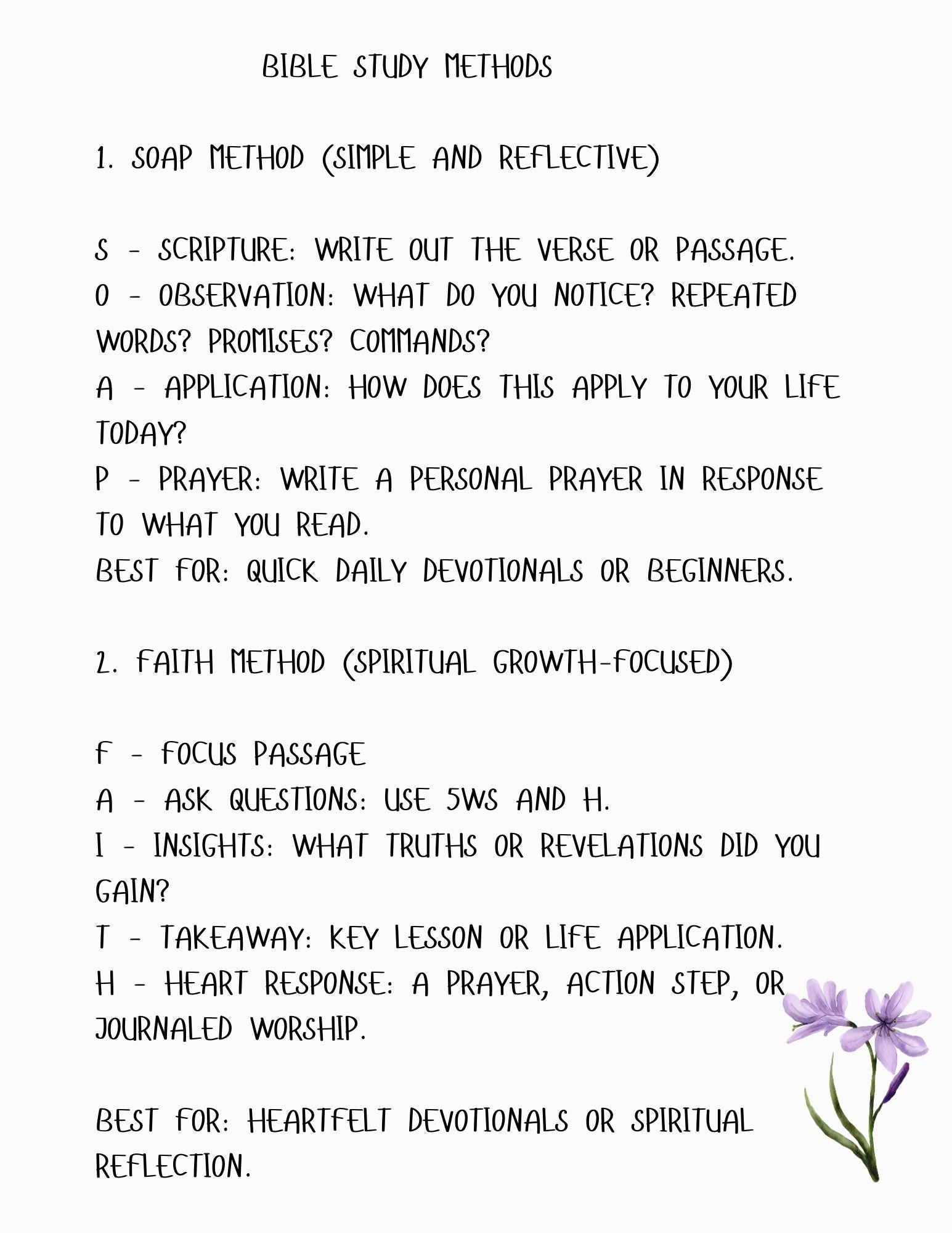 Bible Study Journal