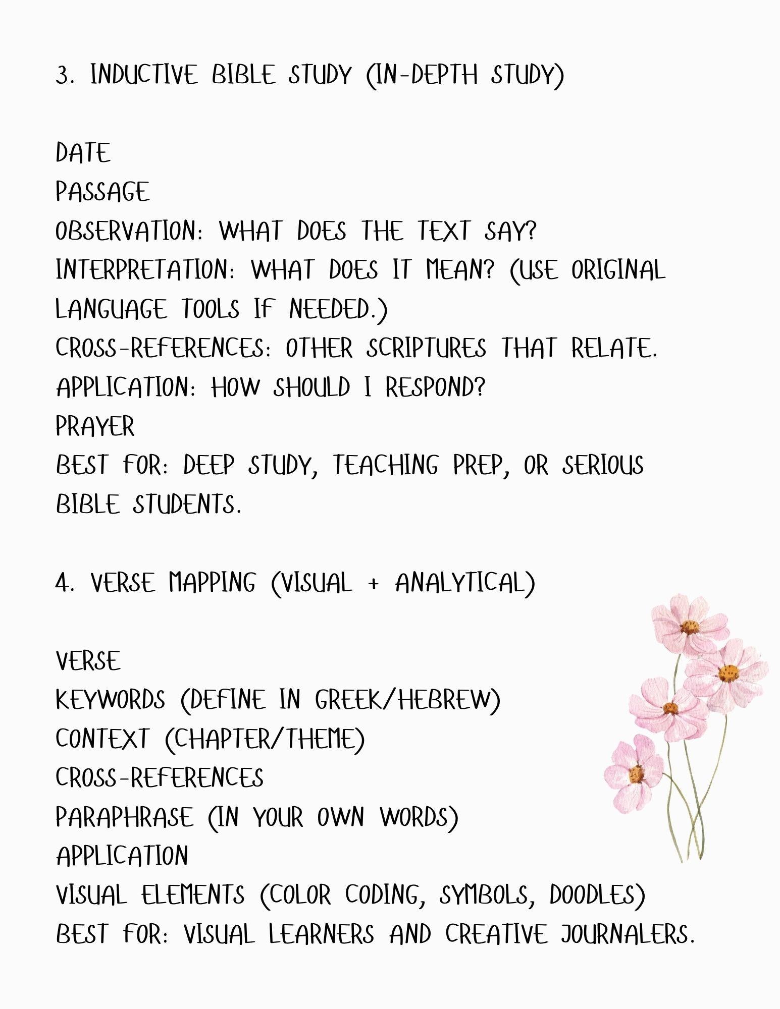Bible Study Journal