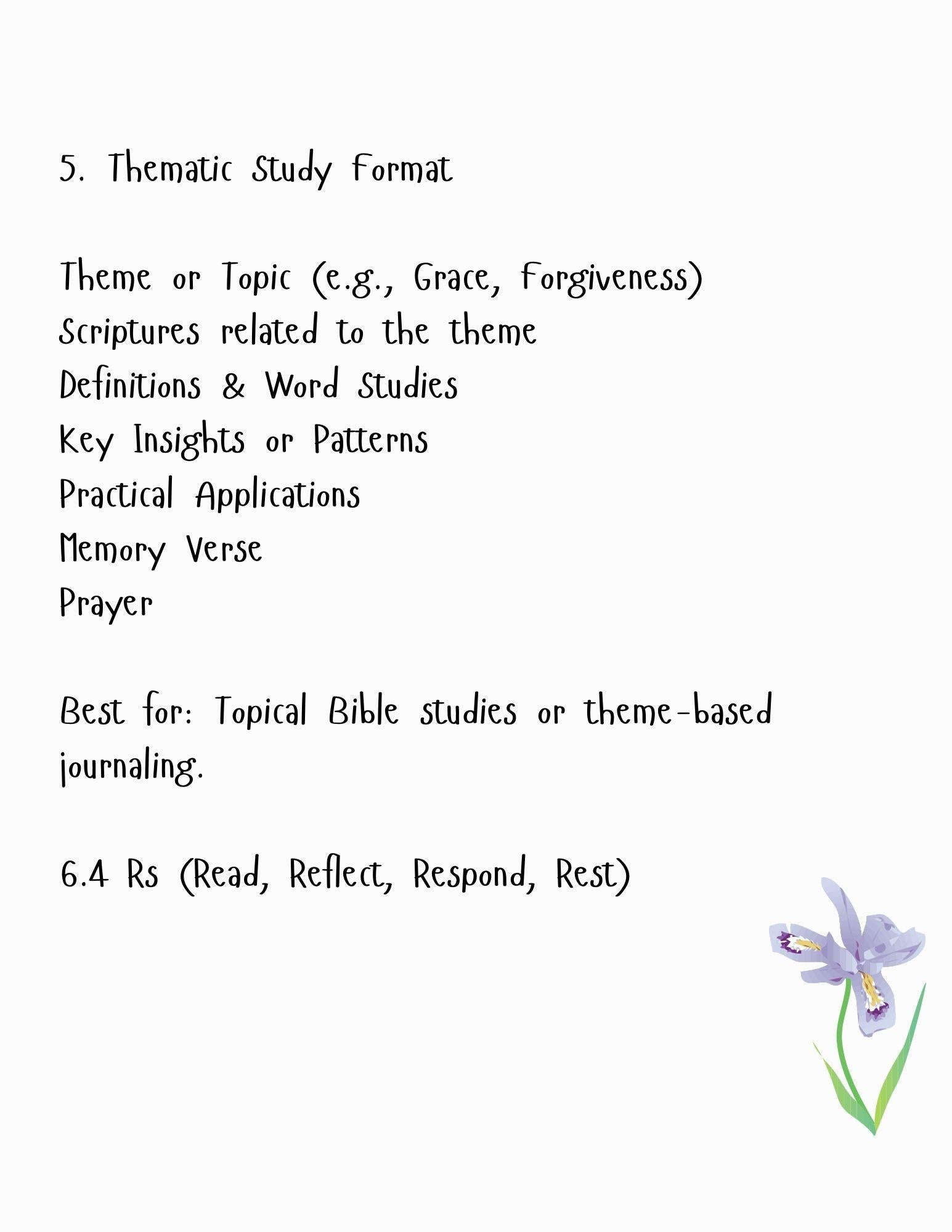 Bible Study Journal