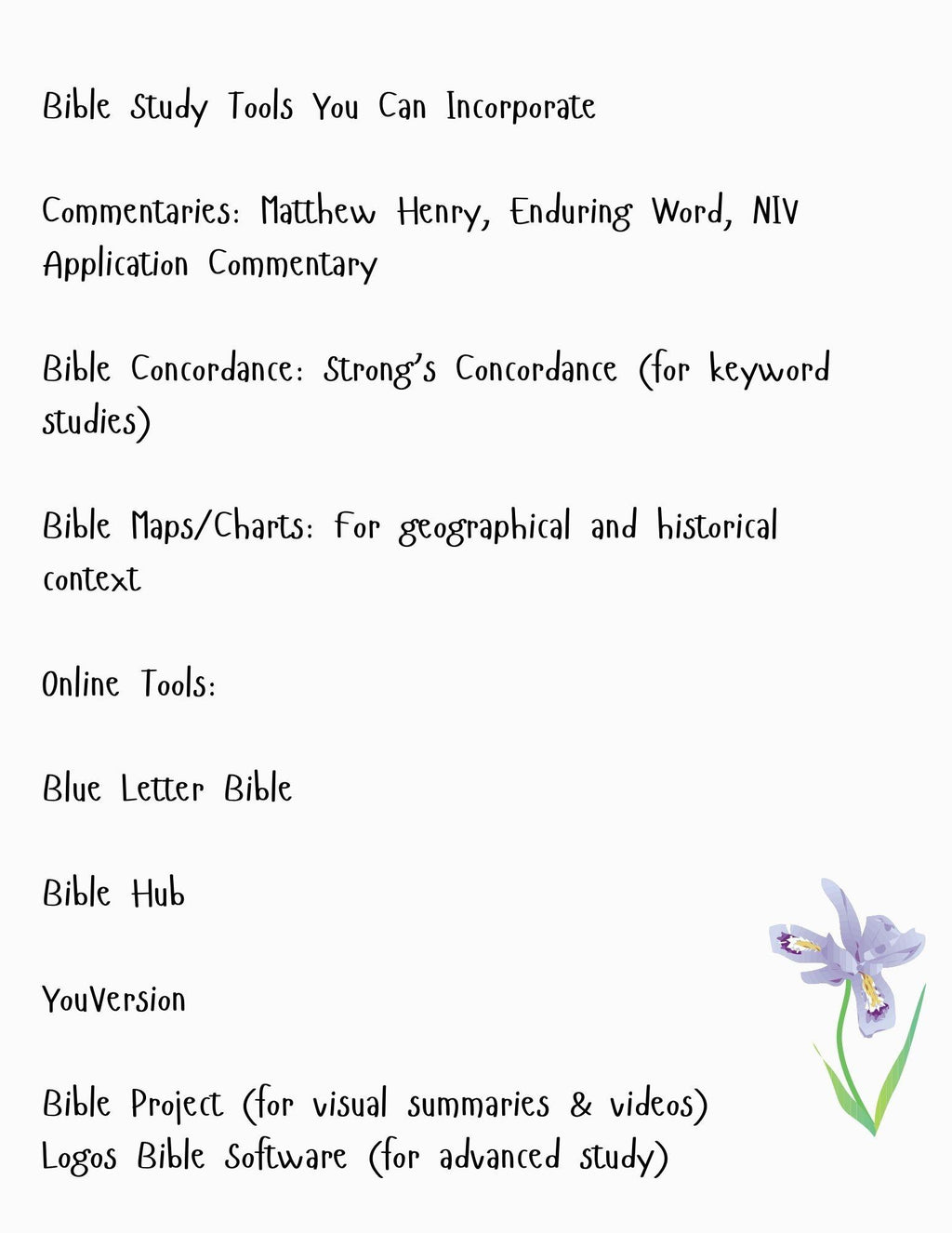 Bible Study Journal