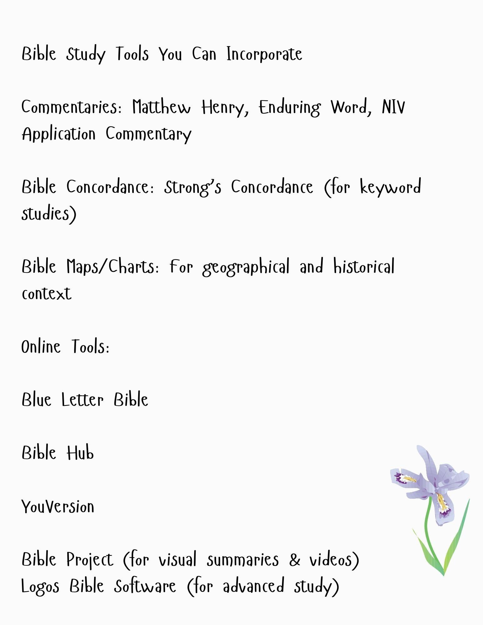 Bible Study Journal